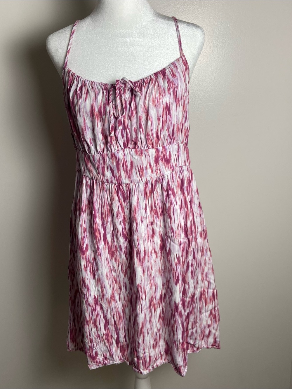 Banana Republic Pink and White Printed Sundress